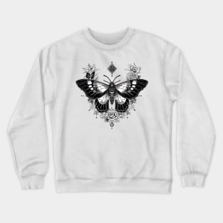 Gothic Lunar Moth Crewneck Sweatshirt